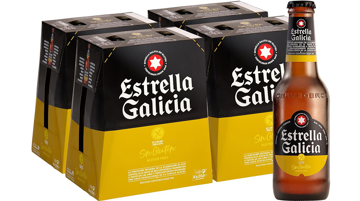 Chollo Pack x24 Cerveza Estrella Galicia Sin Gluten de 25 cl 