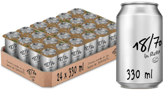 Chollo Pack de 24 latas de cerveza 18/70 La Rubia