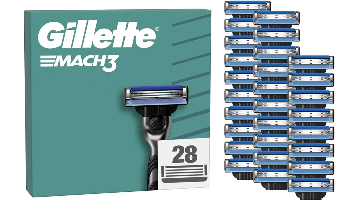 Chollo Pack de 28 recambios Gillette Mach3 para maquinillas de afeitar