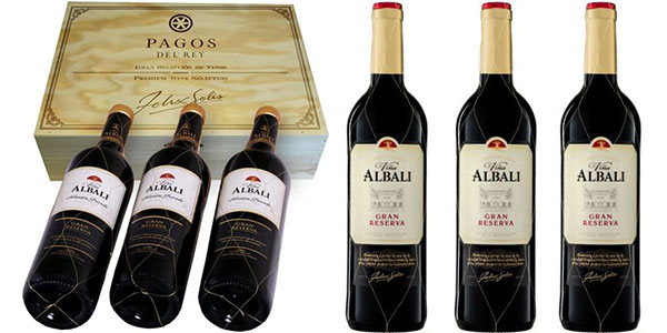 Chollo Pack de 3 botellas de vino tinto Viña Albali Gran Reserva