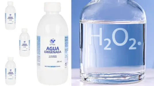 Chollo Pack de 4 botes de Agua Oxigenada Dyns de 250 ml