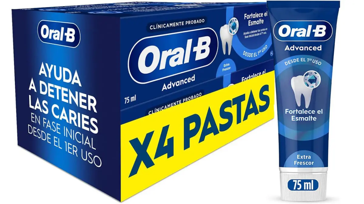 Pack x4 Dentífrico Oral-B Advanced de 75 ml