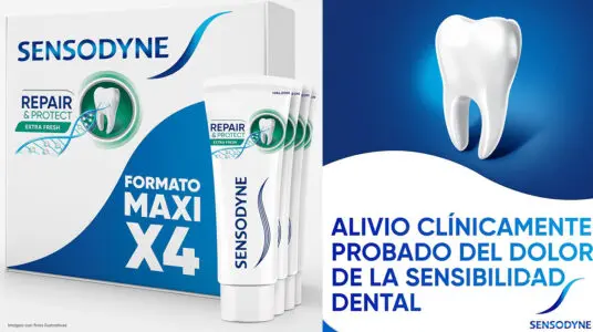 Dentífrico Sensodyne Repair & Protect Extra Fresh para dientes sensibles