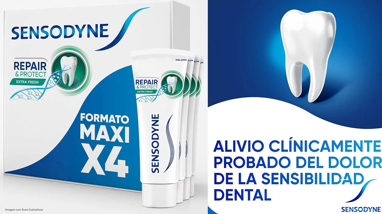 Dentífrico Sensodyne Repair & Protect Extra Fresh para dientes sensibles