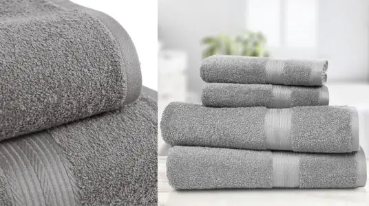 Chollo Pack de 4 toallas de baño Amazon Basics