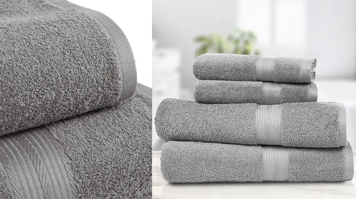 Chollo Pack de 4 toallas de baño Amazon Basics 