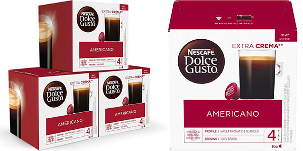 Chollo Pack de 48 cápsulas de café Nescafé Dolce Gusto Americano