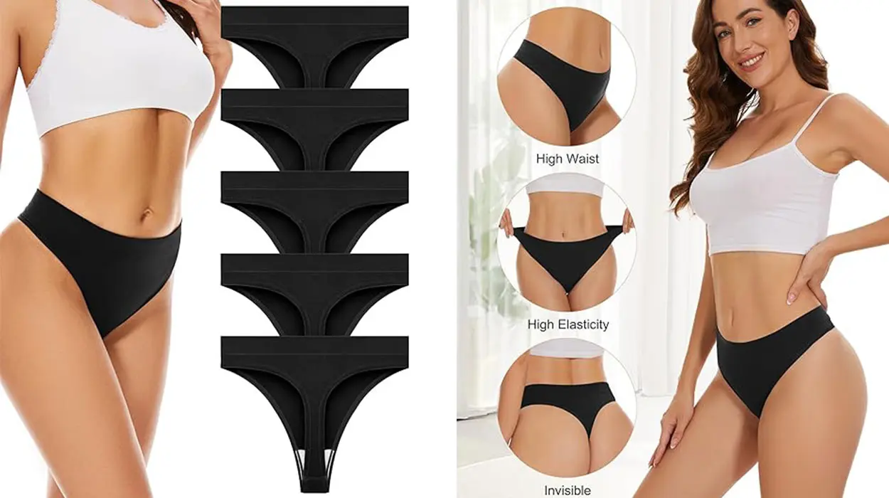 Chollo Pack x5 Braguitas tanga Voenxe de cintura alta para mujer