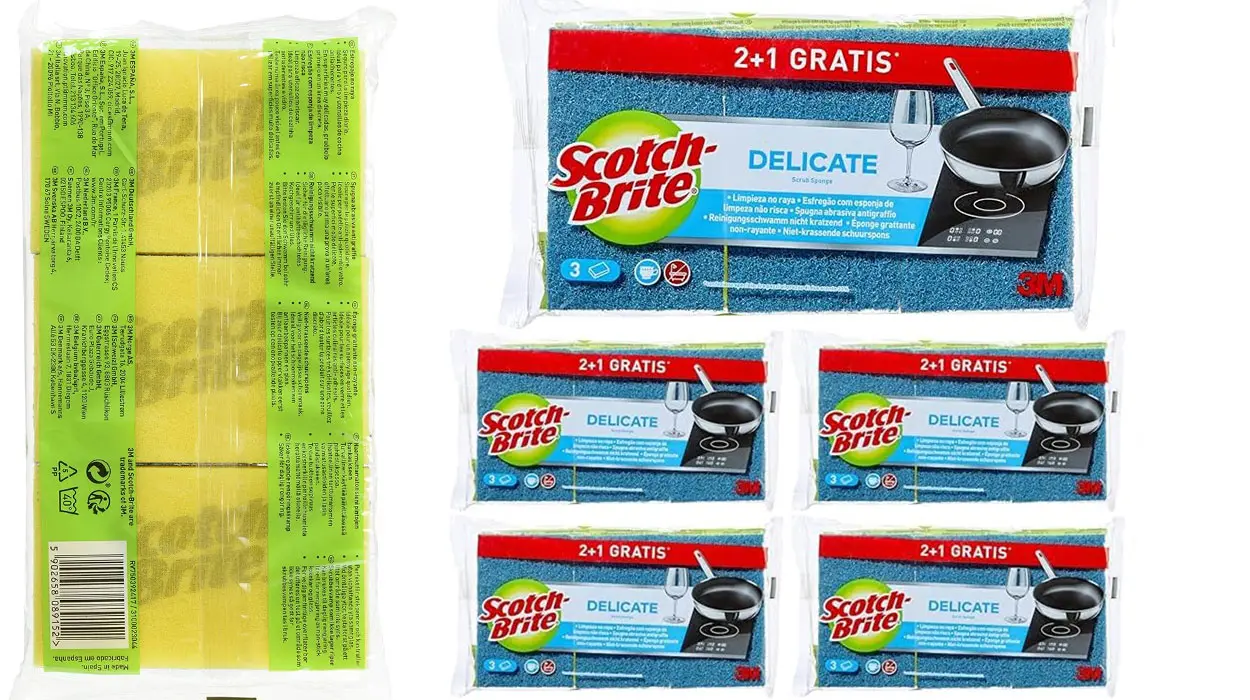 Chollo Pack de 15 estropajos Scotch-Brite Delicate