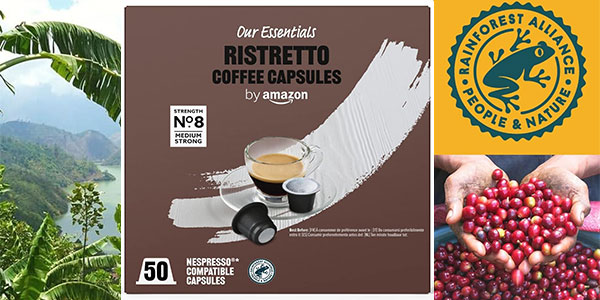 Chollo Pack de 50 cápsulas de café Ristretto by Amazon