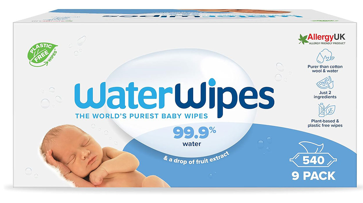 Chollo Pack de 540 toallitas húmedas WaterWipes para bebé 