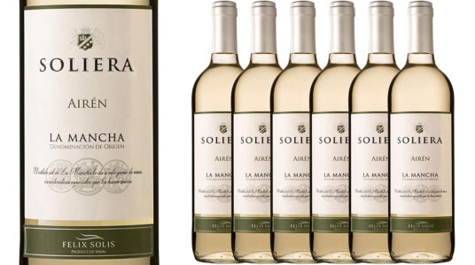 Chollo Pack de 6 botellas de vino blanco Soliera con DO La Mancha