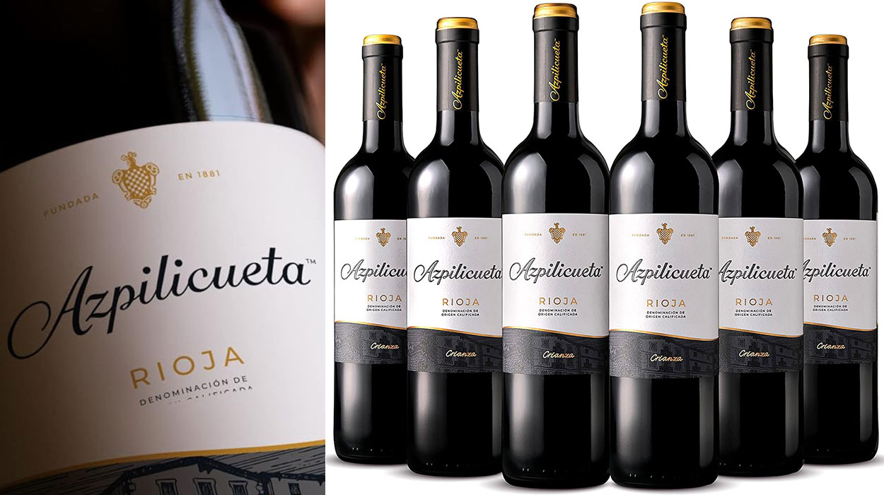 Chollo Pack de 6 botellas de vino tinto Azpilicueta Crianza con DOCa Rioja