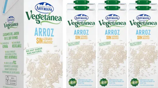 Chollo Pack de 6 briks de bebida de arroz Central Lechera Asturiana Vegetánea