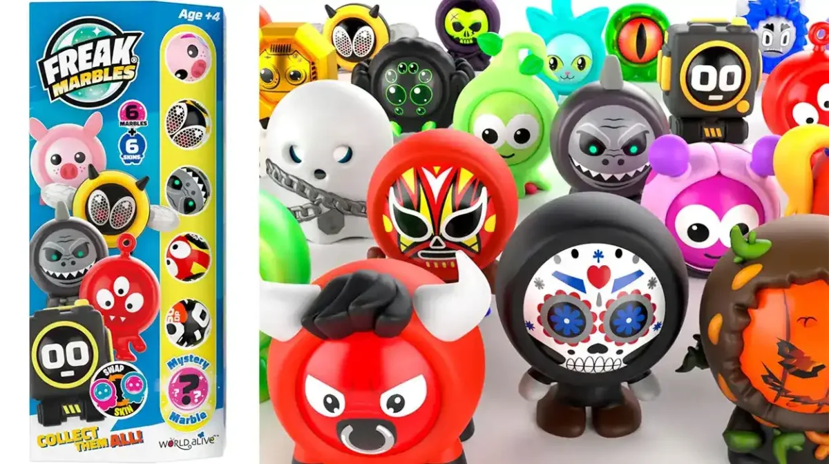 Pack de 6 canicas Freak Marbles con skins