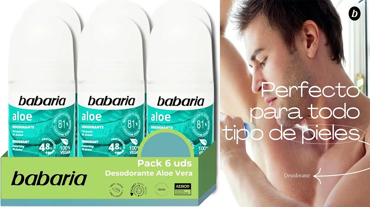 Pack x6 Desodorante Babaria Aloe 