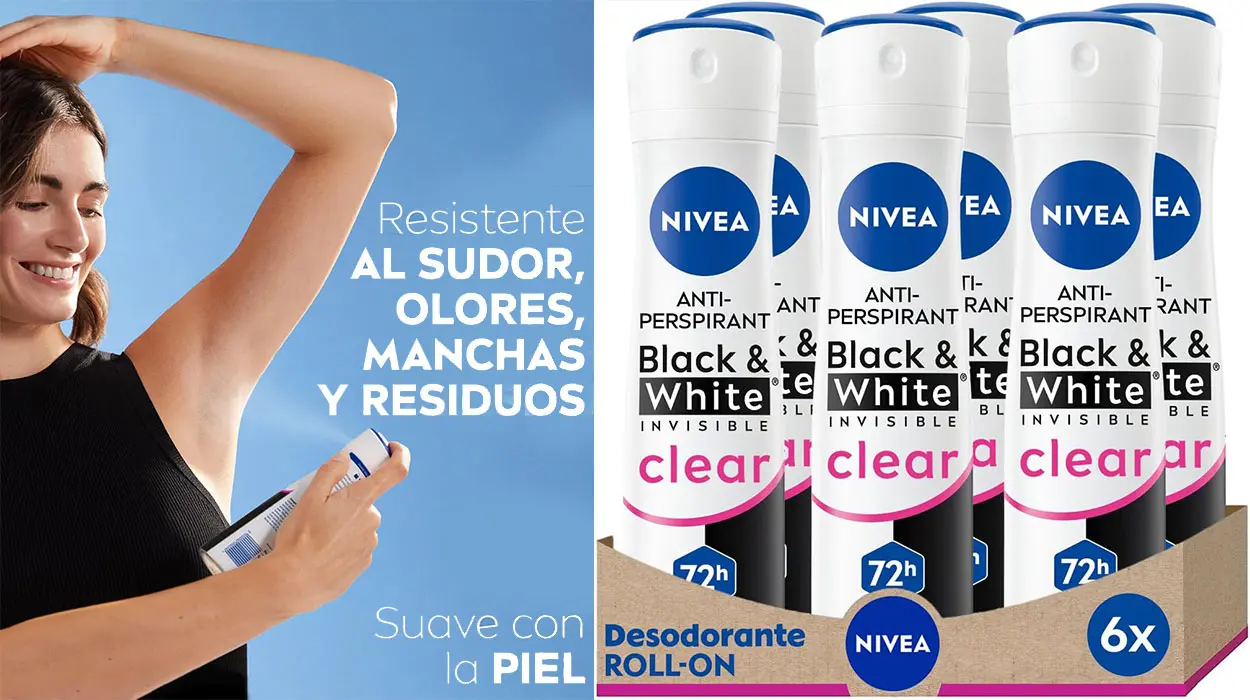 Desodorante Nivea Black & White Invisible al mejor precio