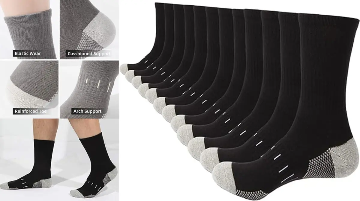 Pack de 6 pares de calcetines altos Buddermy para hombre