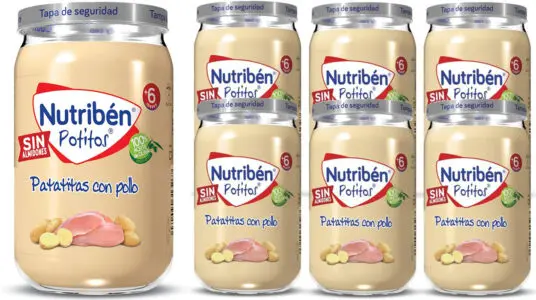 Chollo Pack de 6 potitos Nutribén Patatitas con Pollo