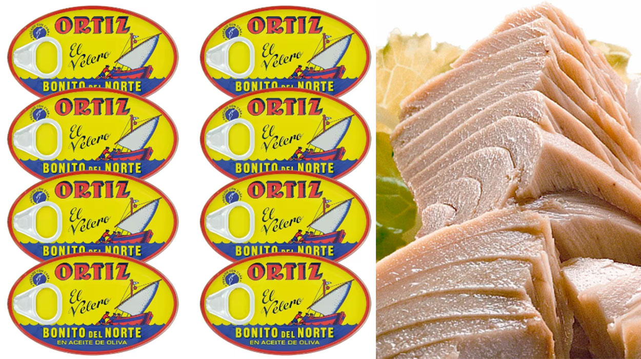 Chollo Pack de 8 latas de Bonito del Norte en aceite de oliva Ortiz