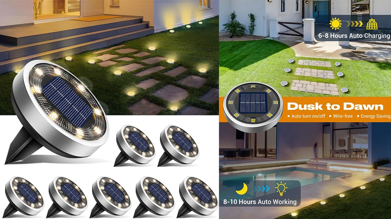 Chollo Pack de 8 luces solares LED de suelo