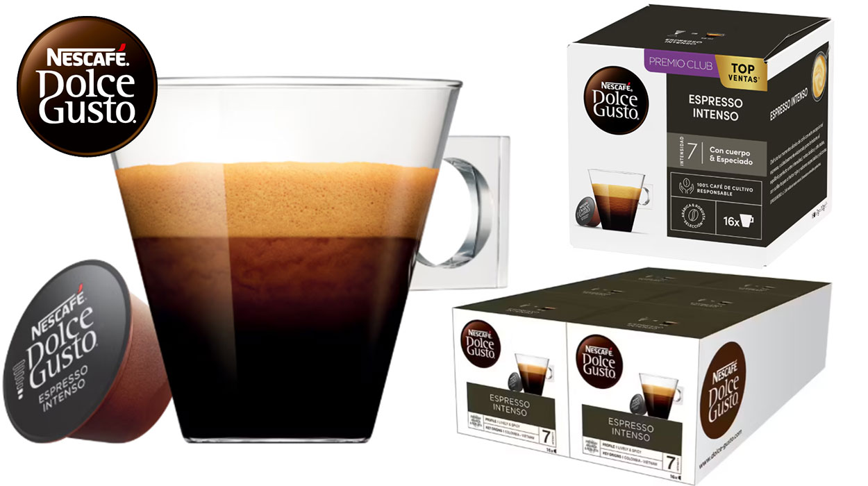 Chollo Pack de 96 cápsulas de café Nescafé Dolce Gusto Espresso Intenso 