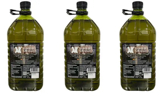 Chollo Pack de 3 garrafas de 5 litros de AOVE Olivos de Un Siglo