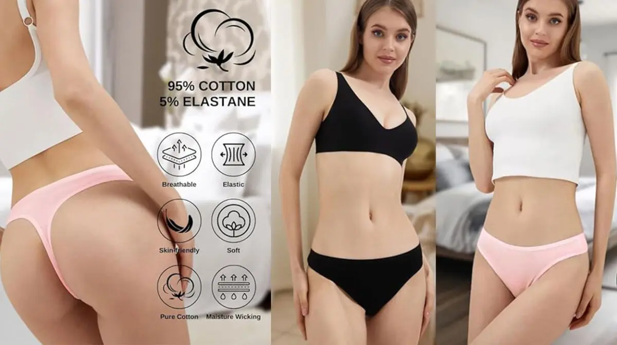 Packde 5 tangas Alya Underwear para mujer en varios colores