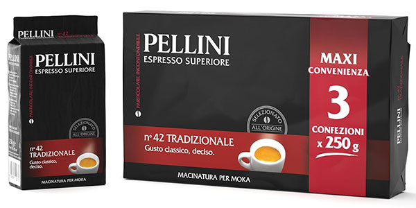 Chollo Pack de café molido Pellini nº 42 Tradizionale
