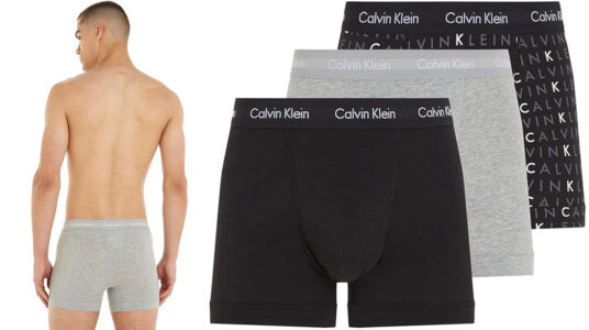 Chollo Pack de 3 bóxer Calvin Klein para hombre