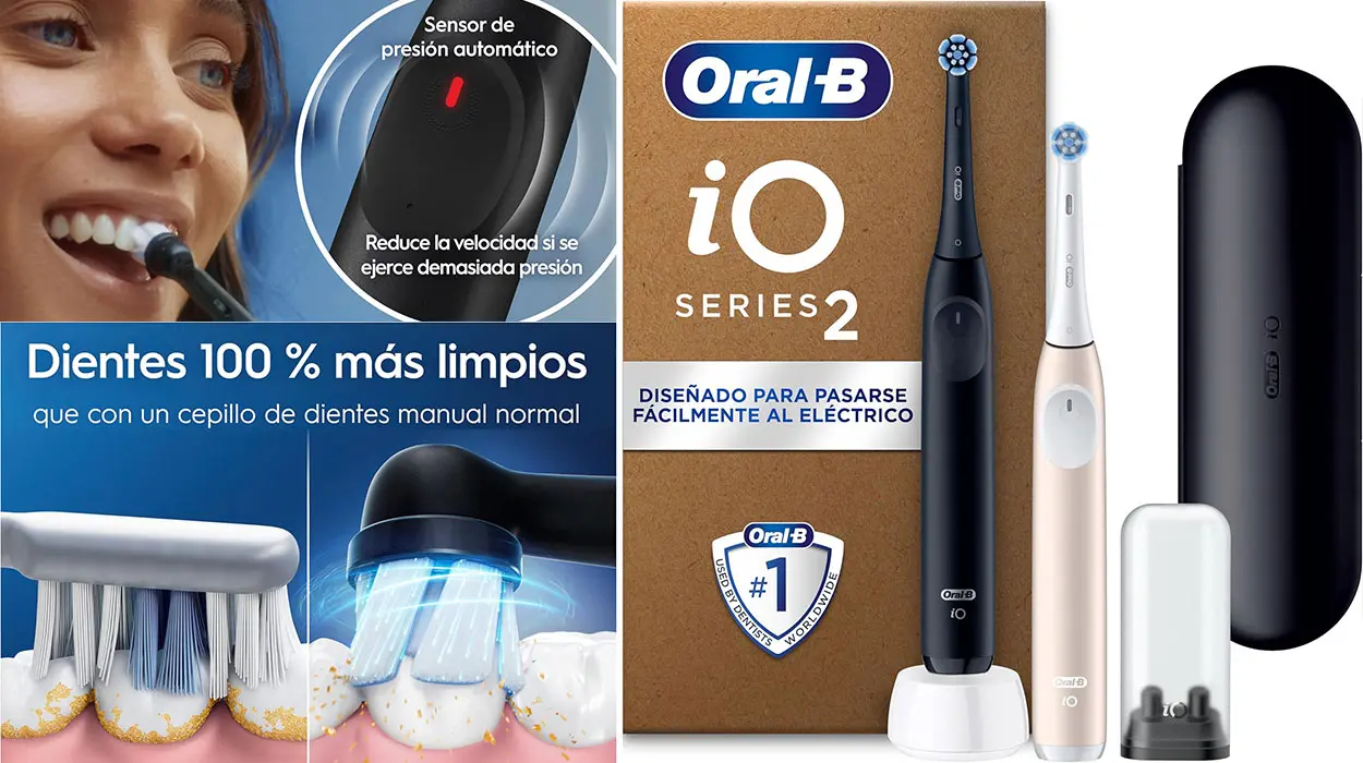 Chollo Pack x2 Cepillo de dientes eléctrico Oral-B iO Series 2