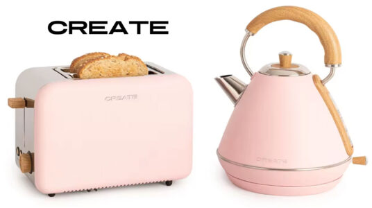 Chollo Pack Create de tostadora y hervidor de agua retro