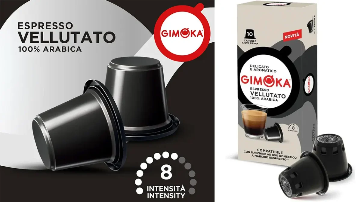 Pack de 100 cápsulas de café Gimoka Vellutato para Nespresso