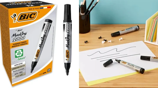 Chollo Pack de 12 marcadores permanentes BIC Marking 2000 ECOlutions por sólo 6,69€ (-39%)
