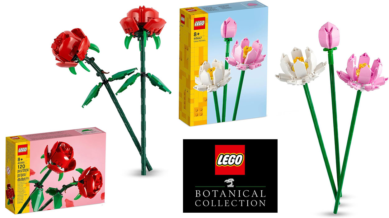 Chollo Pack Flores de Loto + Rosas de LEGO Botanical