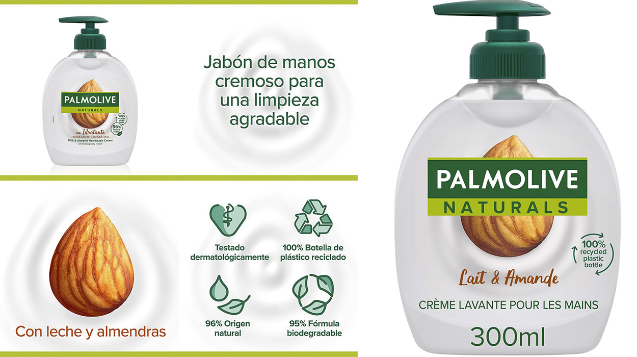 Chollo Jabón líquido de manos Palmolive Naturals con leche de almendras