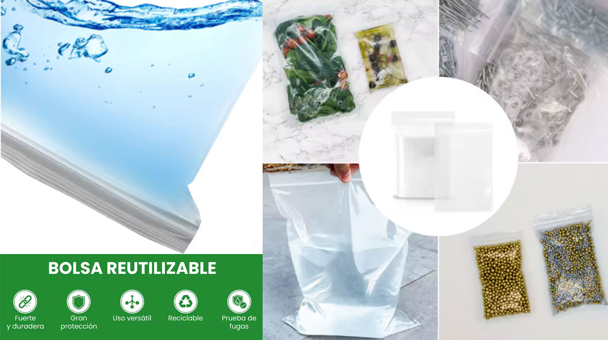 Chollo Pack MarcPrint de 100 bolsas con autocierre para congelar