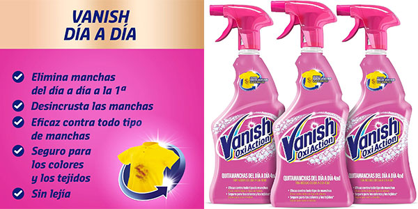 Chollo Pack x3 Quitamanchas Vanish Oxi Action de 750 ml