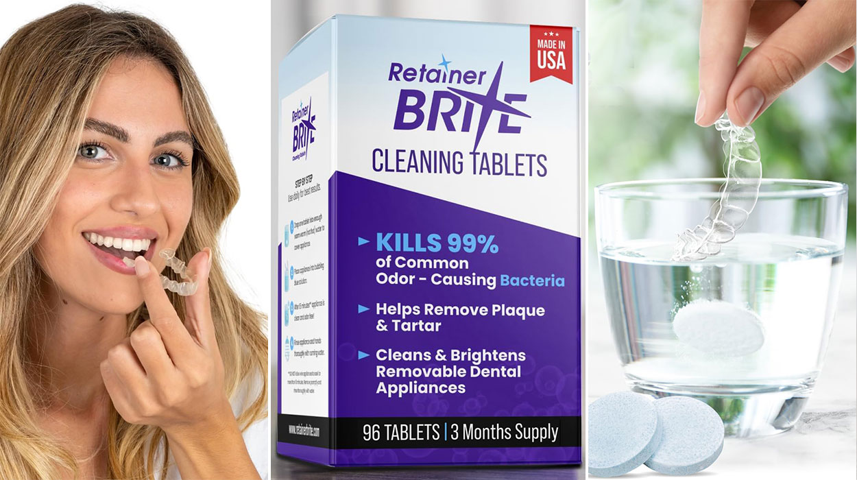 Chollo Pack Retainer Brite de 96 limpiadores de aparatos de ortodoncia removibles