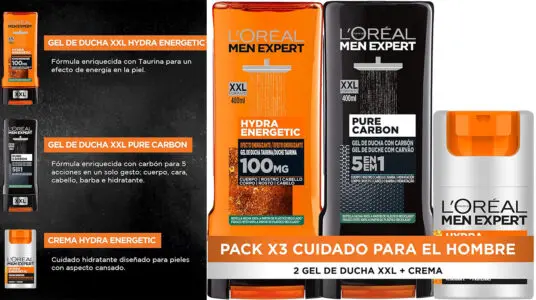 Pack de rutina L'Oréal Men Expert para hombre