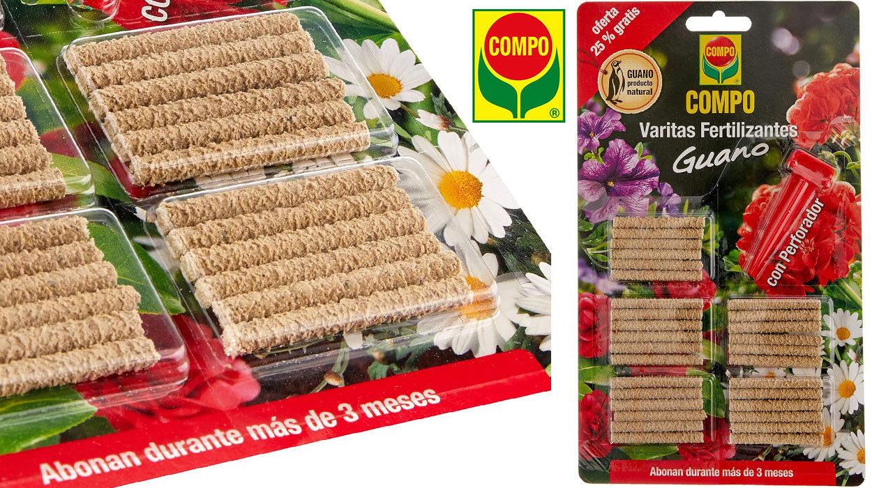 Chollo Varitas fertilizantes Compo con guano 