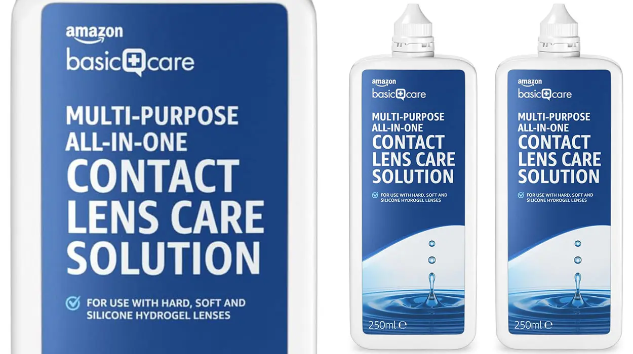 Solución para lentes de contacto todo en uno Amazon Basic Care