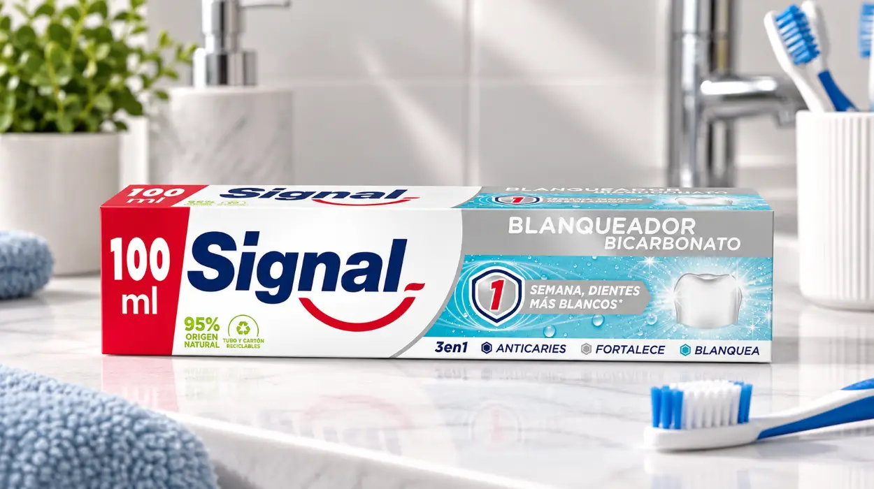 Signal pasta de dientes blanqueador bicarbonato barato