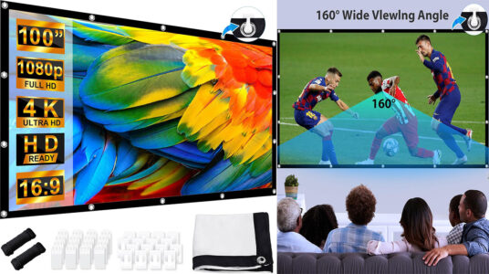 Chollo Pantalla portátil Leorfi de 100" para proyector