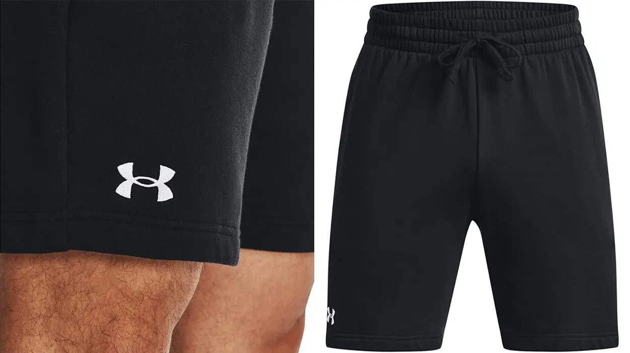 Chollo Pantalón corto Under Armour UA Rival Fleece con forro polar para hombre