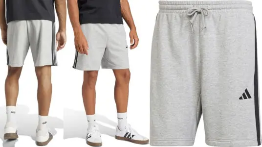 Chollo Pantalones cortos Adidas Essential 3 Stripes French Terry para hombre