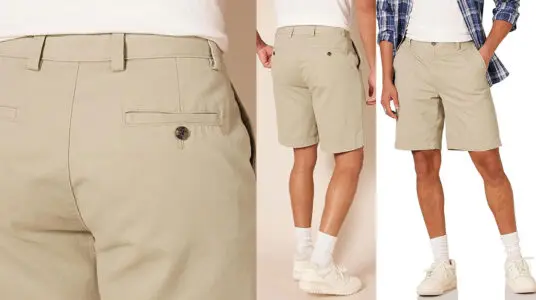 Chollo Pantalones cortos chinos Amazon Essentials para hombre