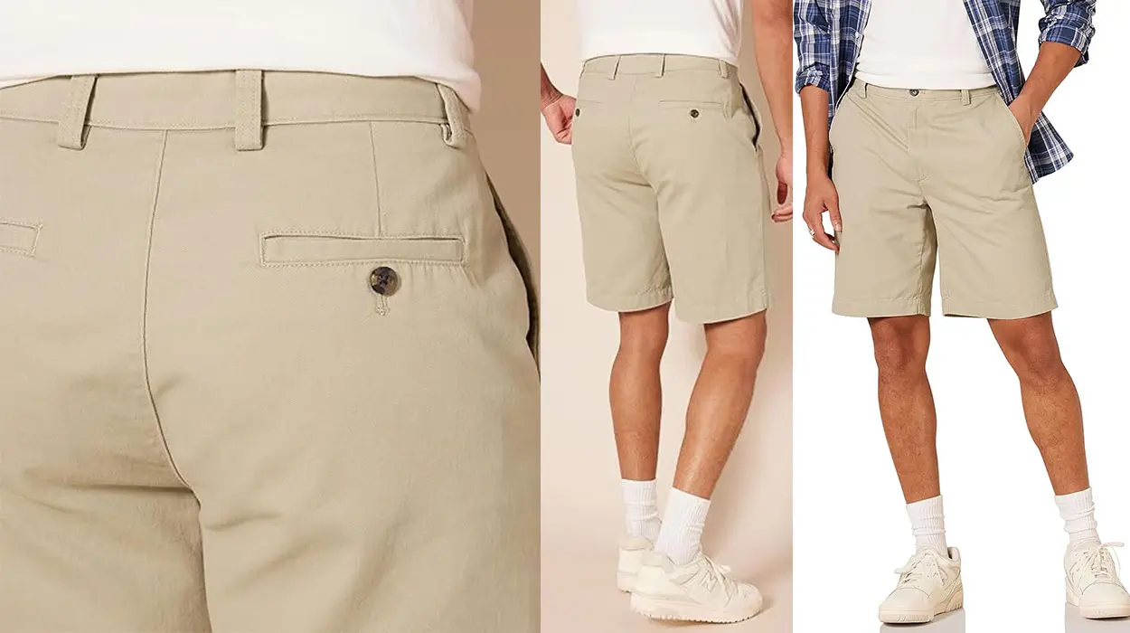 Chollo Pantalones cortos chinos Amazon Essentials para hombre 