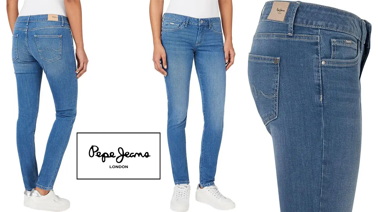 Chollo Pantalones Pepe Jeans Skinny Low Waist Jeans para mujer