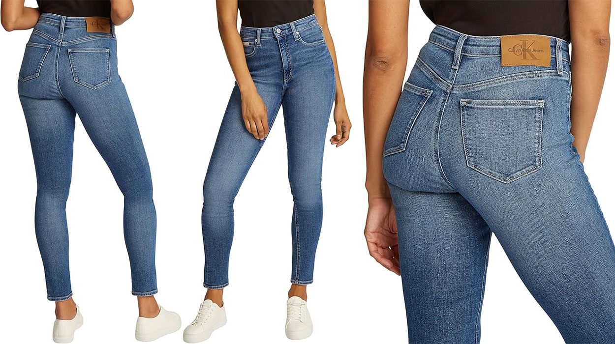 Chollo Vaqueros Calvin Klein ceñidos para mujer